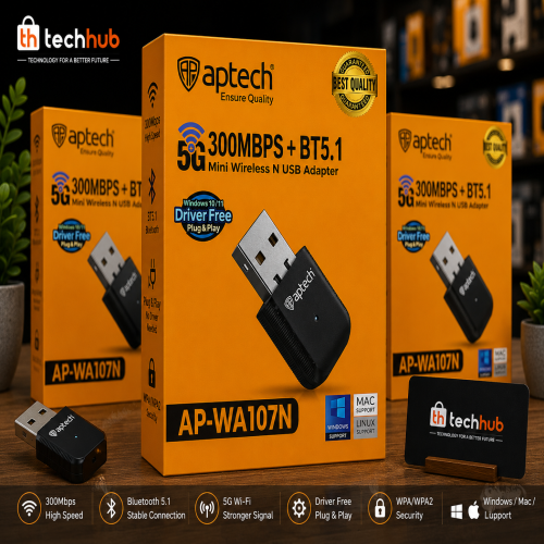 Mini Wireless AND Bluetooth  USB Adapter 300 Mbps |  AP-WA107N