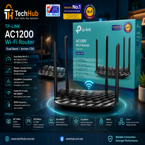 TP-Link Archer C50 AC1200 Dual Band Wi-Fi Router
